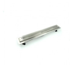 Душевой трап Timo Basic Steel 60см с решеткой STRIP из нержавеющей стали